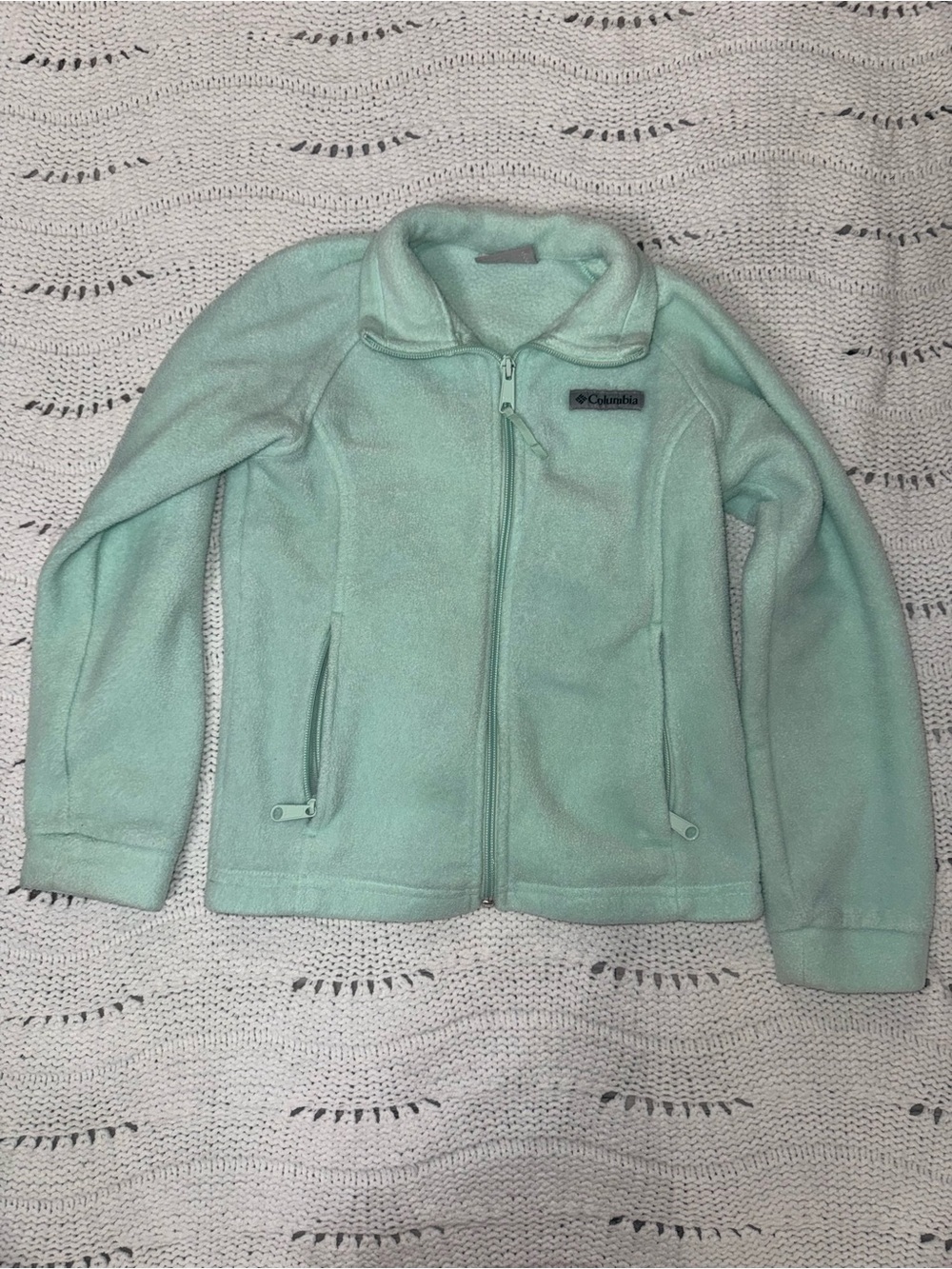 Columbia Kids Mint Green Full-Zip Fleece Jacket